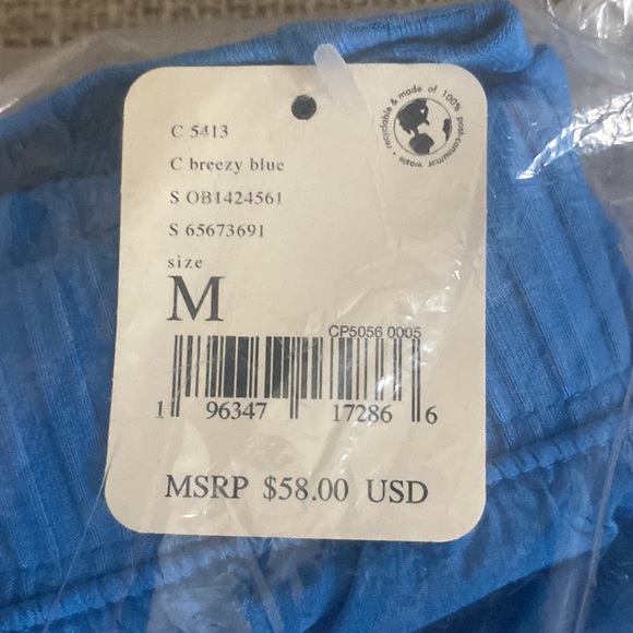 NWT Free People Movement Daisy Woven Skort in Breezy Blue - Picture 3 of 3